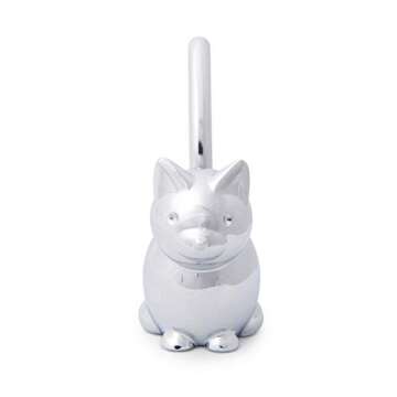 Umbra Zoola Cat Ring Holder, Metal Ring Display for Jewelry, Chrome