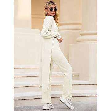 Fuzzy 3-Piece Lounge Set for Ultimate Comfort and Style