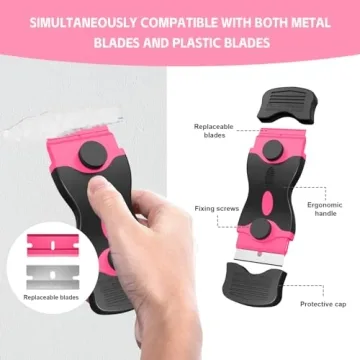 Ywmoml Razor Blade Scraper Set - 60 Blades for All Uses