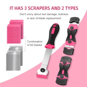 Ywmoml Razor Blade Scraper Set - 60 Blades for All Uses