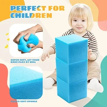 TAYUQEE Foam Pit Cubes 24PCS Safe Kids Play Blocks