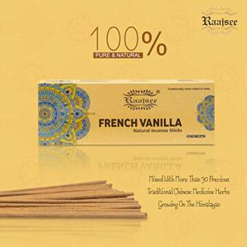 Raajsee 100% Natural Incense Sticks for Relaxation & Meditation