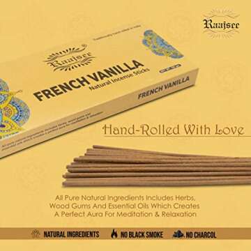 Raajsee 100% Natural Incense Sticks for Relaxation & Meditation