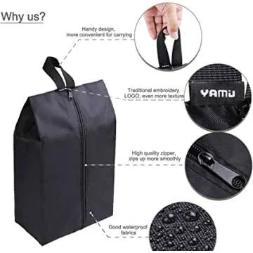 Travel Shoe Bags Set for Organized and Protected Footwear