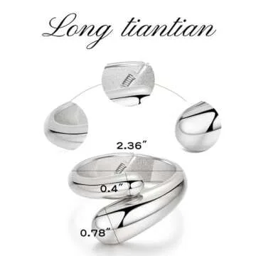 Long tiantian Gold Bangles Gold Cuff Bracelets for Women Non Tarnish Chunky Gold Trendy Jewelry Christmas Gifts Stocking Stuffers Gold Accessories