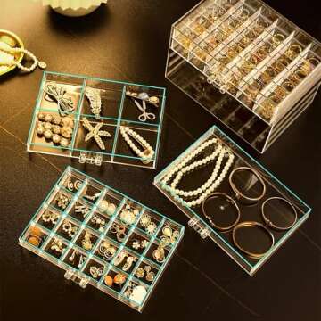 Clear Acrylic Jewelry Storage Box for Effortless Organization