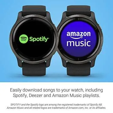 Garmin Venu 2, GPS Smartwatch with Advanced Health Monitoring and Fitness Features, Slate Bezel with Black Case and Silicone Band , 27.9 mm (Renewed)