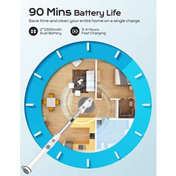 Eletalker Electric Spin Scrubber, 𝟮𝟬𝟮𝟰 𝗡𝗲𝘄 Cordless Cleaning Brush with 2 Adjustable Speeds, Extension Arm and 4 Replaceable Head, Shower Scrubber for Bathtub Tile Sink Bathroom Kitchen Grout