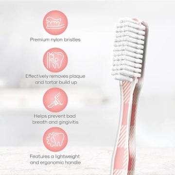 Stylish SMYL Toothbrush with Nylon Bristles for Adults