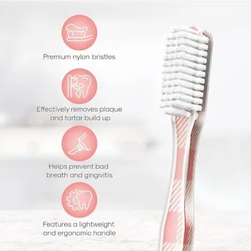 Stylish SMYL Toothbrush with Nylon Bristles for Adults
