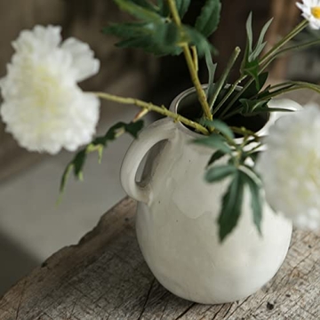 Elegant Tanvecle White Ceramic Vase for Home Decor