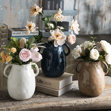 Elegant Tanvecle White Ceramic Vase for Home Decor