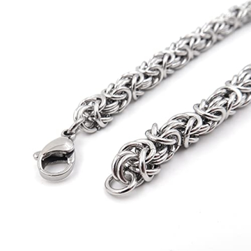 Elegant Stainless Steel Byzantine Bracelet for All