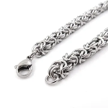 Elegant Stainless Steel Byzantine Bracelet for All