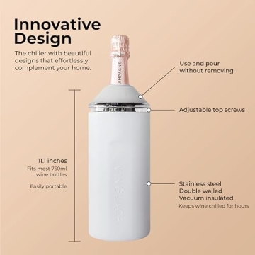 Vinglacé Wine Bottle Insulator - Elegant Portable Chiller
