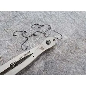 Cuda 10.5-Inch Fish Hook Steel Wire Cutter with Locking Spring-Action Handles, Blue, (18178)