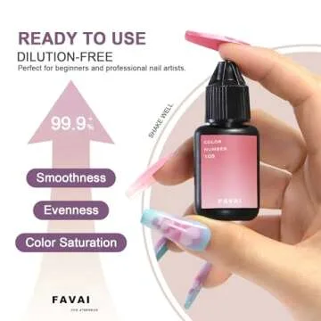 FAVAI Airbrush Gel Nail Polish 12 Colors Set for Nail Art