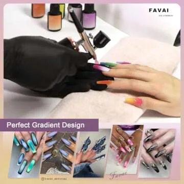 FAVAI Airbrush Gel Nail Polish 12 Colors Set for Nail Art