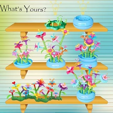 BIRANCO Flower Garden Building Set for Ages 3-6