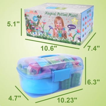 BIRANCO Flower Garden Building Set for Ages 3-6