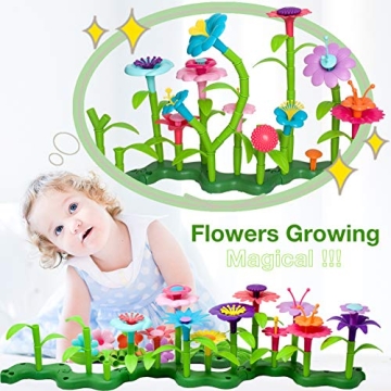 BIRANCO Flower Garden Building Set for Ages 3-6