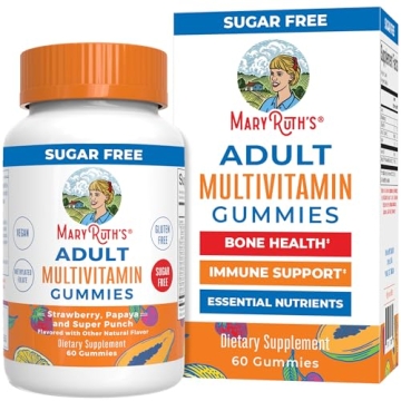 MaryRuth's Vegan Multivitamin Gummies - Sugar-Free & Non-GMO for Adults
