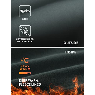 CRZ YOGA Thermal Fleece High Waisted Leggings Winter Comfort