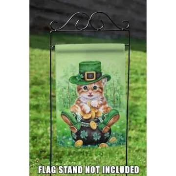 Clover Kitty St.Patrick's Day Garden Flag for All