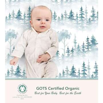 100% Organic Cotton Fitted Sheets for Standard Crib and Toddler Mattresses/Pads 28” x 52” and up to 6” Thick. Boys and Girls. Fits, Dream On Me, Lullaby, Safety 1st, Newton, and Other Brands.