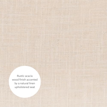 Stylish Linon Kingston Acacia Counter Stool For Your Home