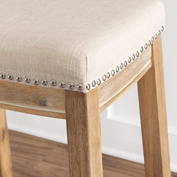 Stylish Linon Kingston Acacia Counter Stool For Your Home