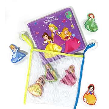 Disney Princess Bath Time Books - Fun Bath Activity Books