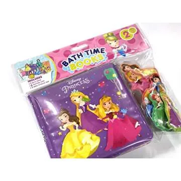 Disney Princess Bath Time Books - Fun Bath Activity Books