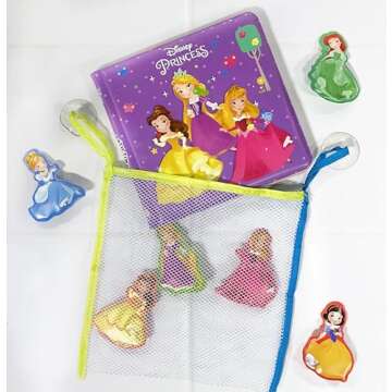 Disney Princess Bath Time Books - Fun Bath Activity Books