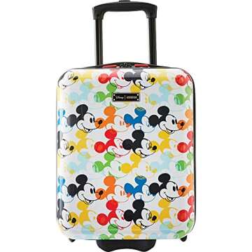 American Tourister Disney Hardside Luggage with Spinner Wheels, Mickey Mouse 2, 2-Piece Set (18/21)