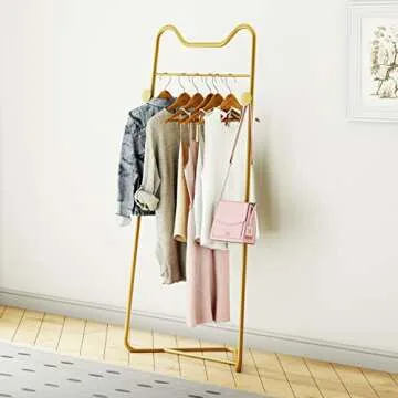 Modern Gold Corner Coat Rack for Elegant Storage Solutions