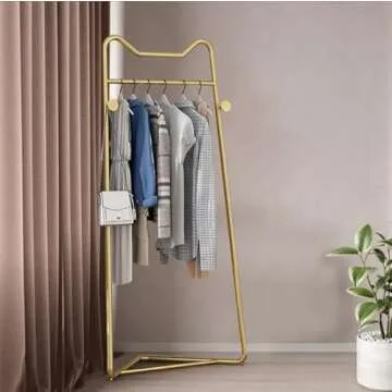 Modern Gold Corner Coat Rack for Elegant Storage Solutions
