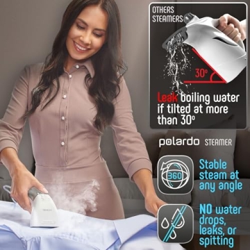 Compact Travel Garment Steamer for Quick Wrinkle Removal