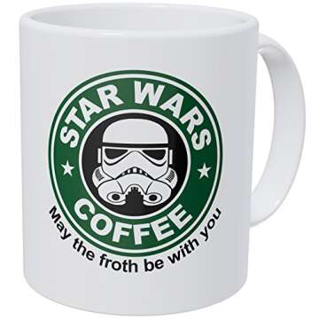 Wampumtuk Starwars May The Froth Be With You 11 Ounces Funny Coffee Mug