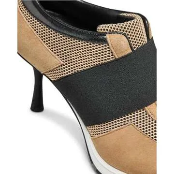 Sneex - The Icon Hy-Heel Sneaker - Camel/Black, 11