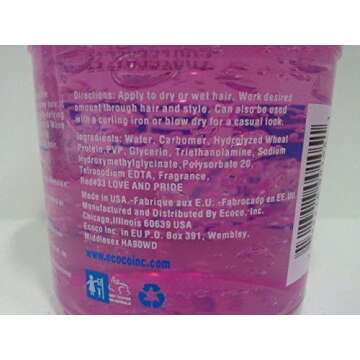 Eco Style Ecoco Hair Gel - Curl And Wave - Anti-Itch, Alcohol-Free Formula - Perfect Hold For Angled...