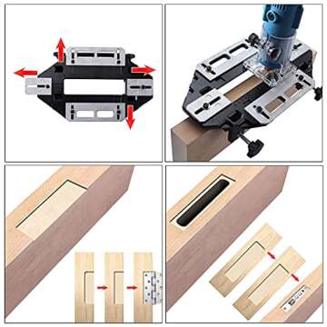 DUEBEL Aluminum Alloy Door Hinge Jig - Efficient Woodworking Tool