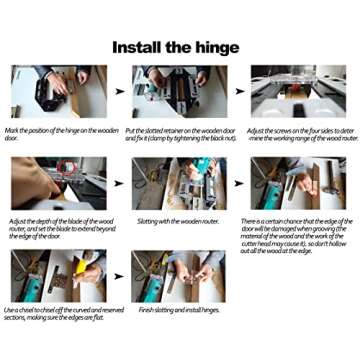 DUEBEL Door Hinge Slotting Locator for Woodworking Precision