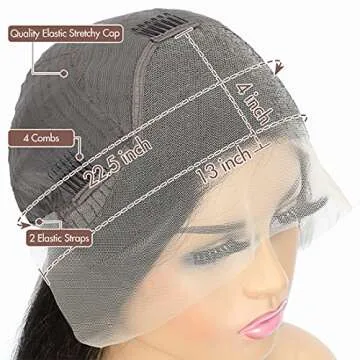 Lsybeauty 22 Inch HD Lace Front Wigs for Black Women