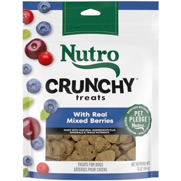 Nutro Crunchy Dog Treats with Real Mixed Berries - Healthy Snack for Dogs