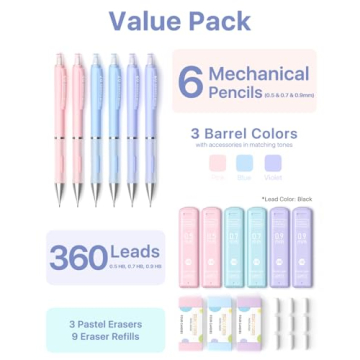 Four Candies Cute Mechanical Pencil Set for All Ages