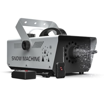 1000W Snow Machine - Remote & Manual Control for Perfect Snow Effects