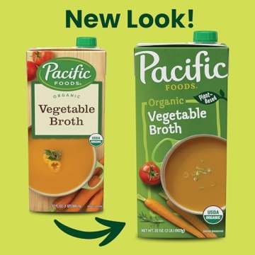 Pacific Foods 32 oz Organic Vegetable Broth for Healthy Meals