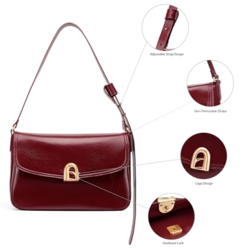 LA FESTIN Large Leather Purses - Stylish Crossbody Bag