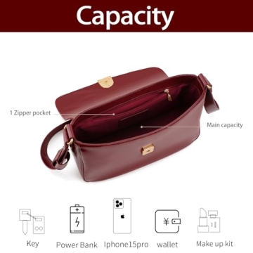 LA FESTIN Large Leather Purses - Stylish Crossbody Bag